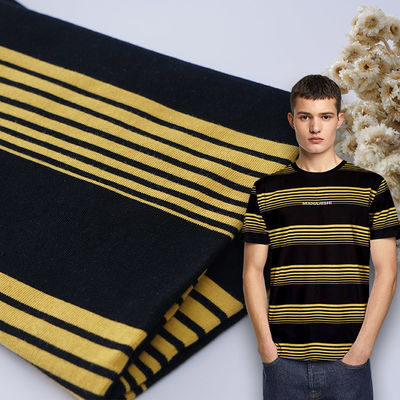 Good price Yarn Dyed Stripe And Double Yarn High Quality Single Jersey Fabric For Polo Shirt online