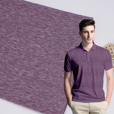 Good price Durable 190gsm Double Pique Fabric , Smooth Solid Cotton Knit Fabric online