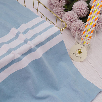 Good price Sweat Absorbing Knitted Pique Fabric , 225cm Tight Woven Striped Knitted Fabric online