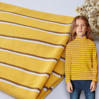 Good price Skin Friendly Double Knit Fabric Striped Cotton Material For Casual Wear online