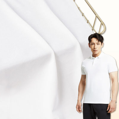 Good price Breathable Pique Lycra Cotton Fabric , 190gsm Y-81091 Solid Dyed Fabric online