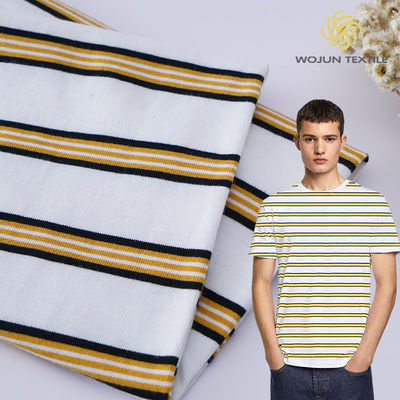 Good price Plain Cotton Sweat Absorbent Striped Knit Fabric For T - Shirt online