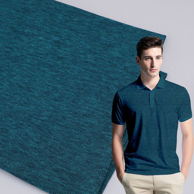 Good price Breathable And Fashionable Pure Cotton Solid Knit Fabric For Polo Shirt online
