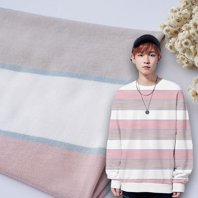 Good price Breathable And Durable Fastness And Healthy Striped Knit Fabric For Casual Wear online