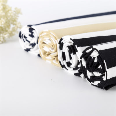 Good price Healthy And Smooth High Color Fastness And Natural Striped Knit Fabric For T-Shirt online