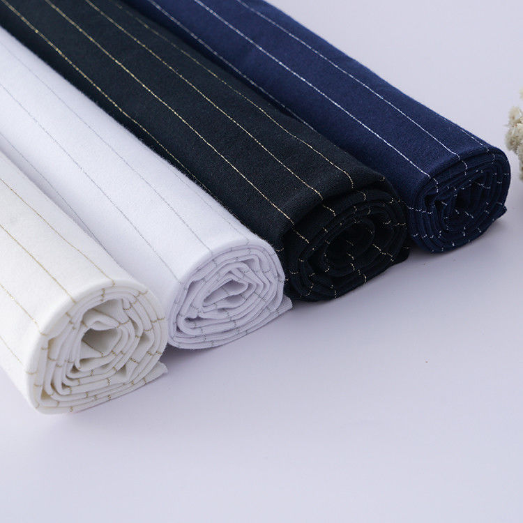Gold And Silver Thread Pure Cotton Soft And Refreshing Single Jersey Fabric For T-Shirt