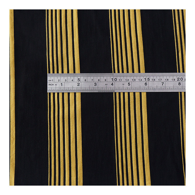 Yarn Dyed Stripe And Double Yarn High Quality Single Jersey Fabric For Polo Shirt