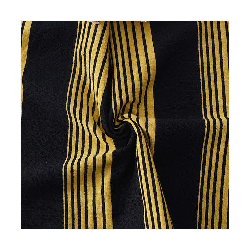 Yarn Dyed Stripe And Double Yarn High Quality Single Jersey Fabric For Polo Shirt