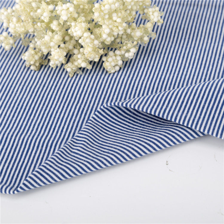 Multi Colored Striped Cotton Fabric Yarn Dyed Breathable Antibacterial Material