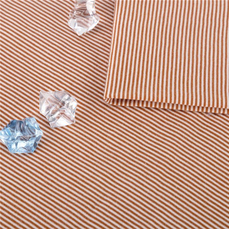 Multi Colored Striped Cotton Fabric Yarn Dyed Breathable Antibacterial Material