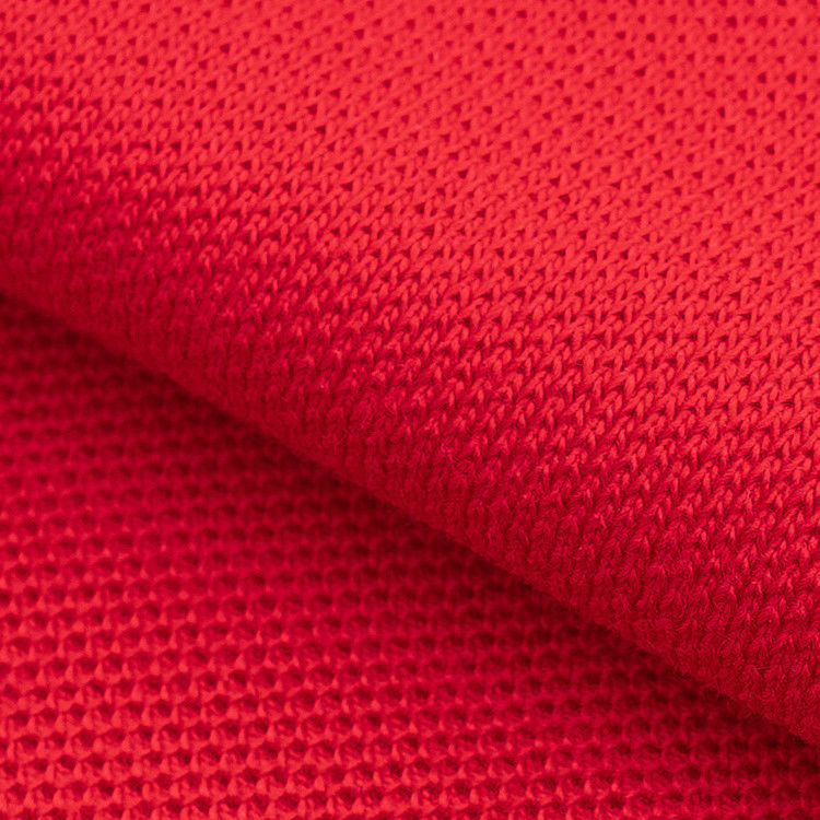 Solid Color Cotton Pique Fabric 26S Waterproof Stretch Combed Material