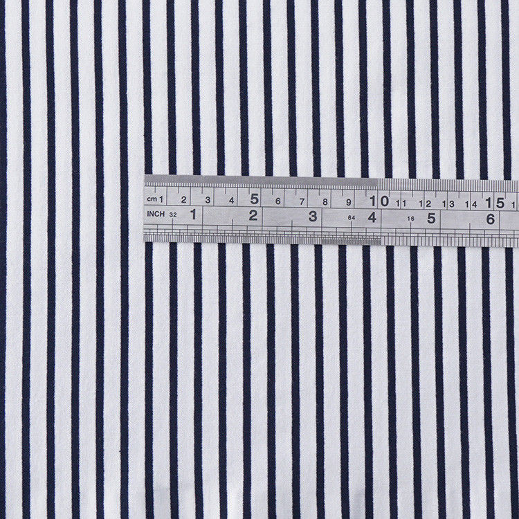 Pure Cotton Sweat Absorbing Striped Knit Fabric For T - Shirt Breathable And Healthy