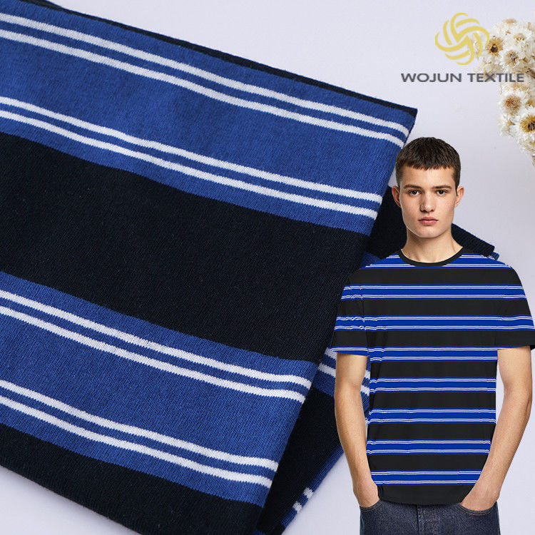 Skin-Friendly Pure Cotton And Linen Sweat Absorbent Striped Material Fabric For Casual Shirt