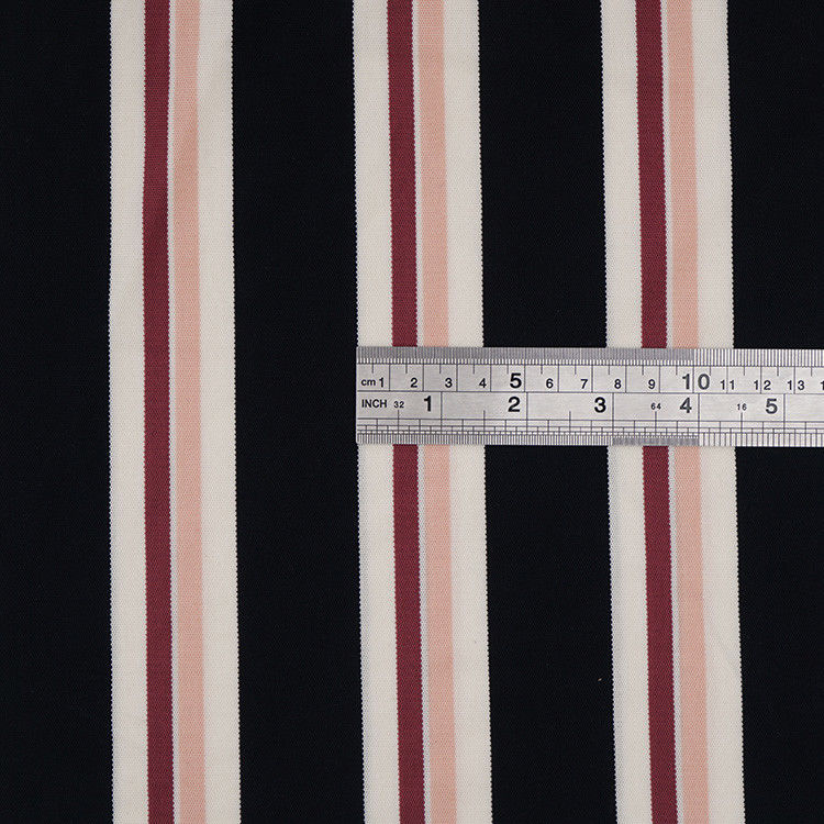 Healthy And Soft Stiff Breathable Refreshing Lenjing Modal ​Striped Material Fabric For Polo Shirt