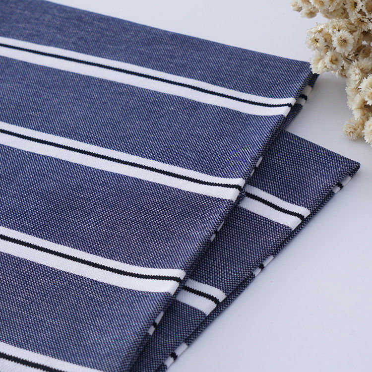 Natural Feeling And Good Texture Comfortable Striped Knit Fabric For Polo Shirt