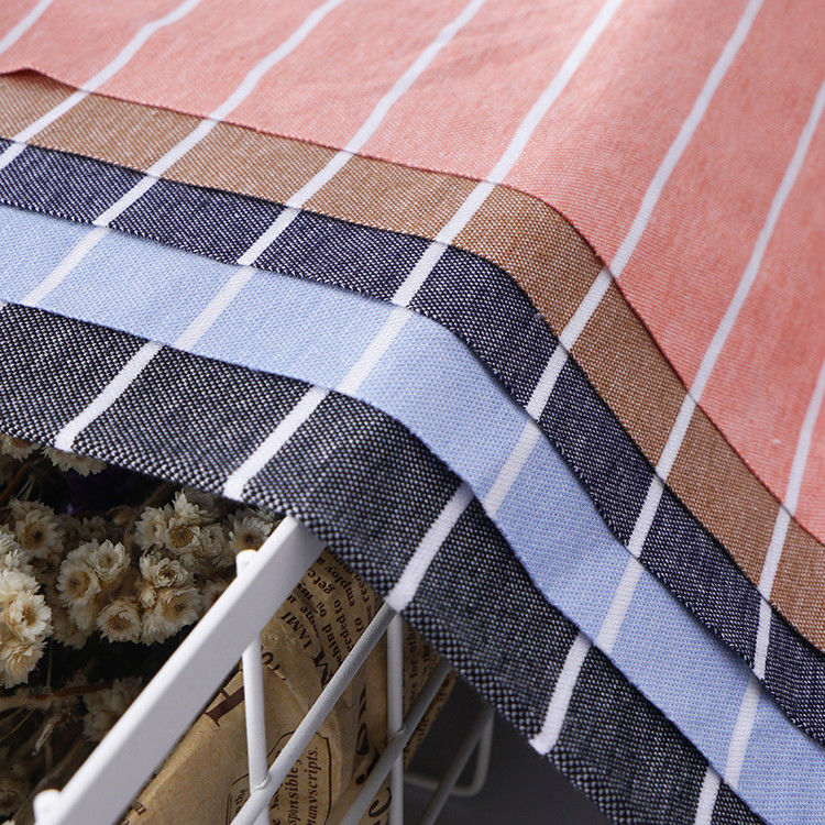Comfortable And High-End Durable Moderate Elasticity Striped Knit Fabric For Polo Shirt
