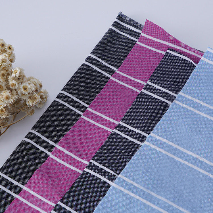 Support Customization And Stylish Environmentally Friendly And Skin-Friendly Striped Knit Fabric For Polo Shirt
