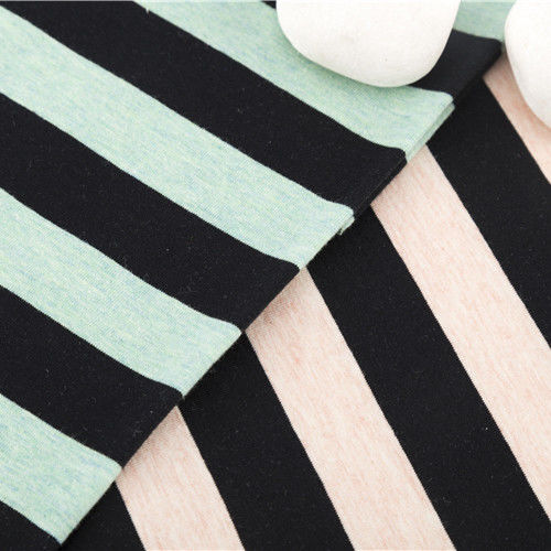 Support Customization And Bright Colors Skin-Friendly Striped Knit Fabric For Tracksuit