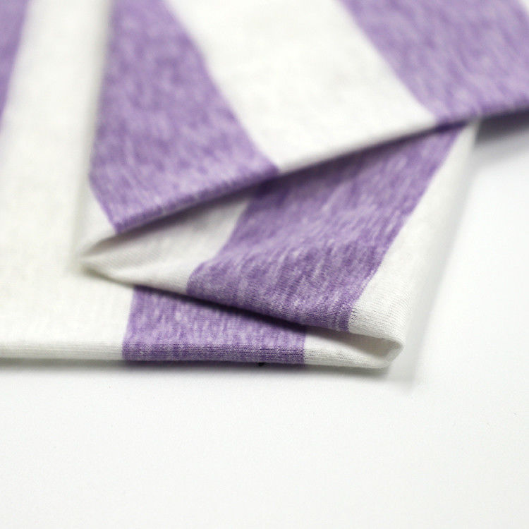Light And Soft Comfortable Good Texture  Striped Material Fabric For T-Shirt