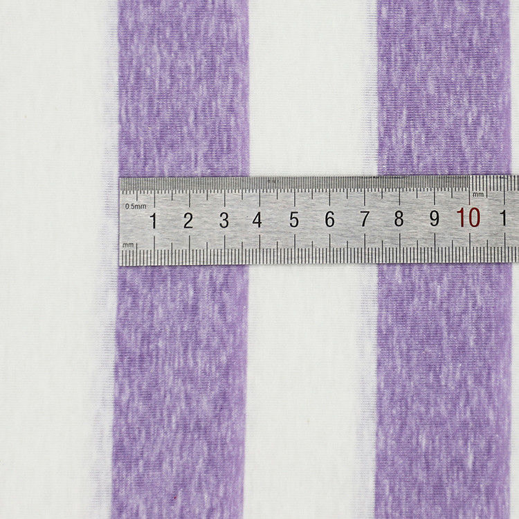 Light And Soft Comfortable Good Texture  Striped Material Fabric For T-Shirt
