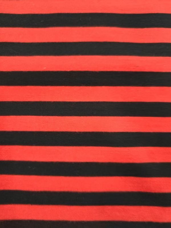 Anti-Pilling And Not Easily Deformed Soft Cotton ​Striped Material Fabric For T-Shirt