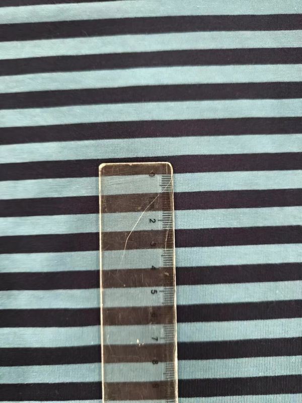 Anti-Pilling And Not Easily Deformed Soft Cotton ​Striped Material Fabric For T-Shirt