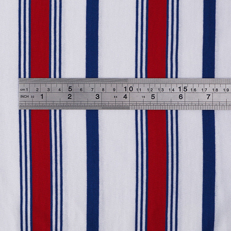 Stylish And Elegant Close To The Skin Breathable Striped Cotton Fabric For T-Shirt