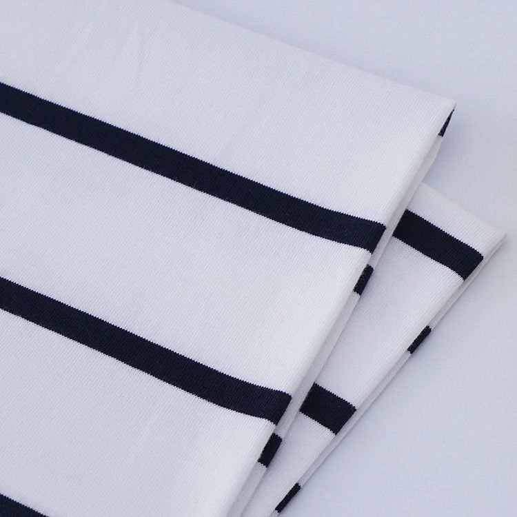 Comfort And High Quality Breathable Easy To Care ​Striped Material Fabric For Long Sleeve Clothes
