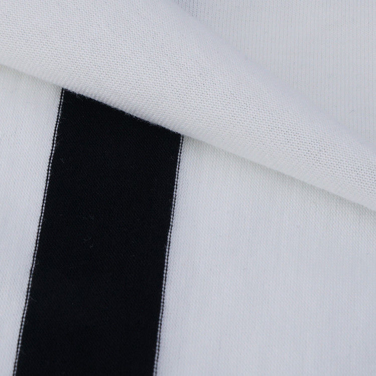 Soft And Durable Comfortable Skin-Friendly Striped Knit Fabric For T-Shirt