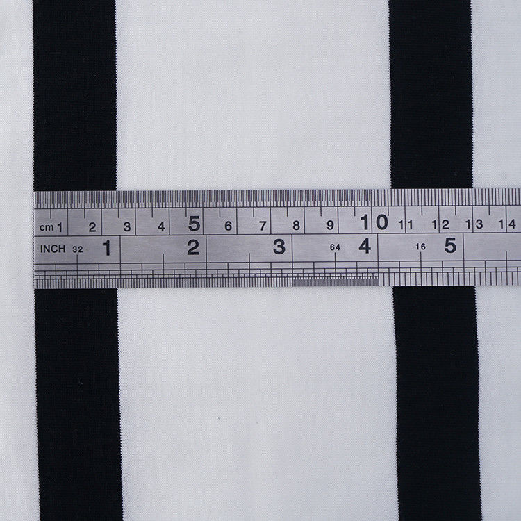 Soft And Durable Comfortable Skin-Friendly Striped Knit Fabric For T-Shirt
