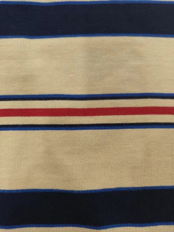 Simple And Fashionable Comfortable Skin-Friendly Striped Knit Fabric For T-Shirt
