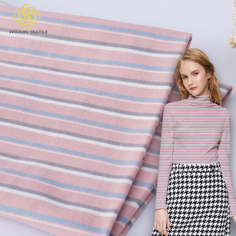 Yarn-Dyed Cloth Comfortable And Breathable And Soft Striped Knit Fabric For T-Shirt