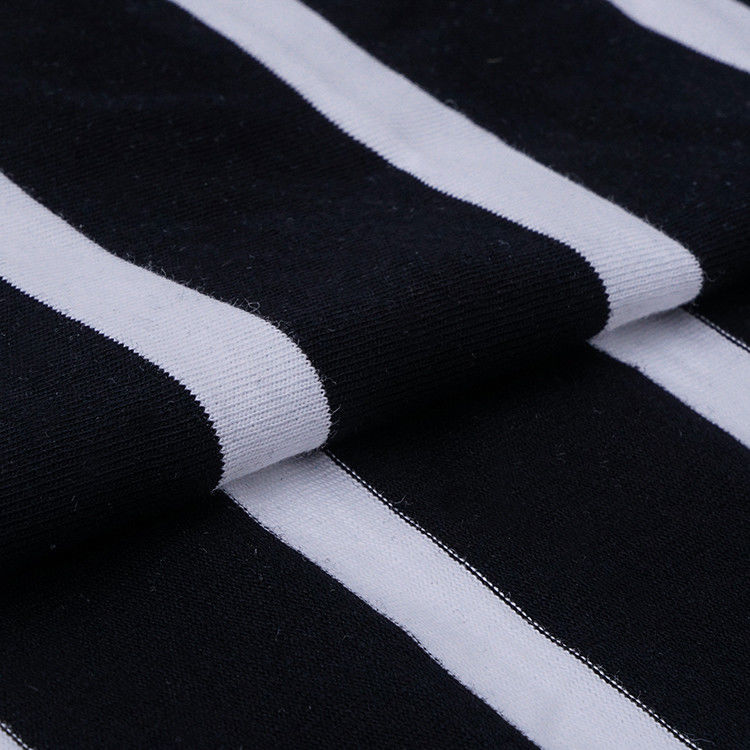 Combed Cotton And Breathable Easy To Care ​Striped Material Fabric For Long Sleeve Clothes
