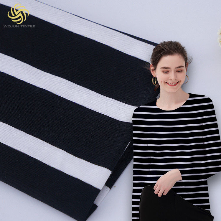 Combed Cotton And Breathable Easy To Care ​Striped Material Fabric For Long Sleeve Clothes