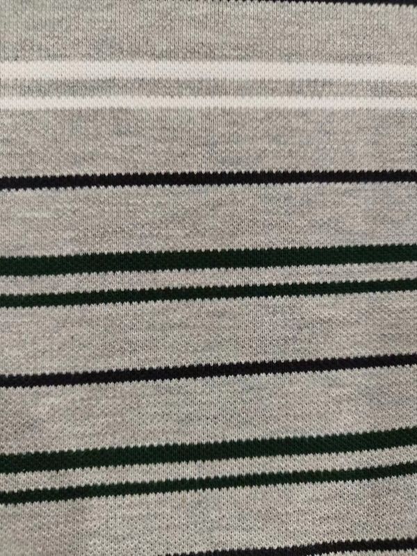 Breathable And Sweat-Absorbent Yarn Dyed Cloth Striped Knit Fabric For Polo Shirt