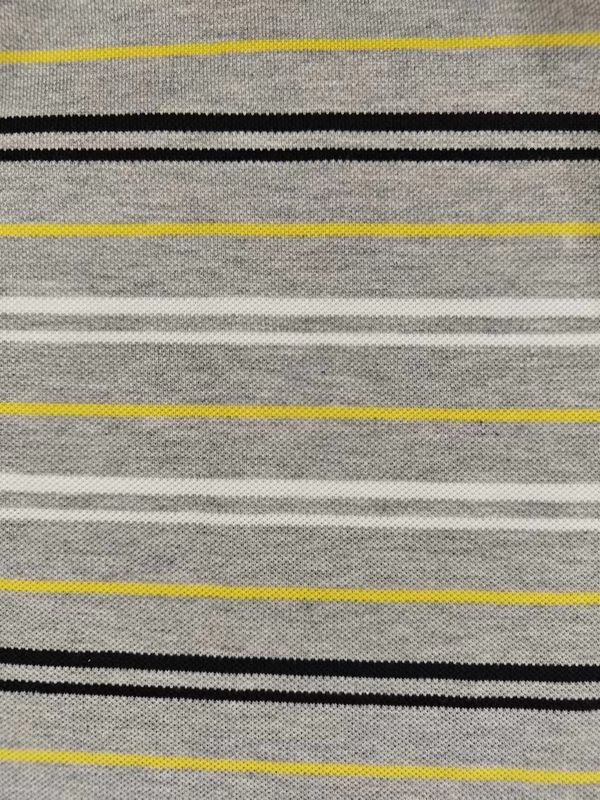 Breathable And Sweat-Absorbent Yarn Dyed Cloth Striped Knit Fabric For Polo Shirt