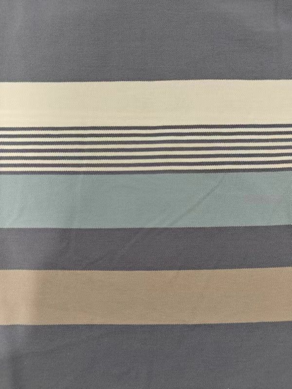 Easy To Care For Healthy And Breathable And Sweat-Absorbent Striped Knit Fabric For Polo Shirt