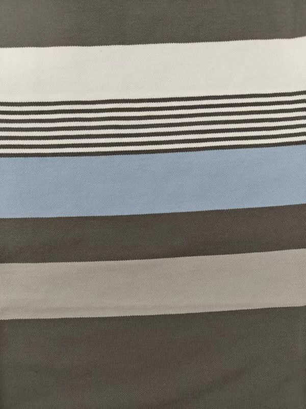 Easy To Care For Healthy And Breathable And Sweat-Absorbent Striped Knit Fabric For Polo Shirt