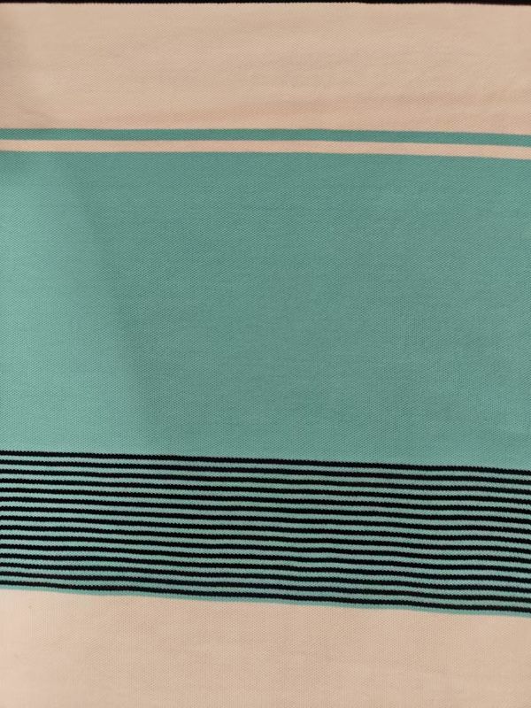Skin-Friendly  Healthy  And Sweat-Absorbent Striped Knit Fabric For Polo Shirt