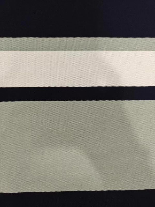 Environmentally Friendly And Elastic Durble Comfortable Striped Material Fabric For Polo Shirt