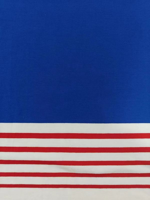 Soft And Moisture-Absorbent And Skin-Friendly Striped Knit Fabric For T-Shirt