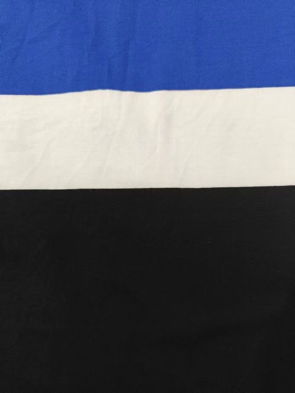 Breathable And Sweat-Absorbent Cotton Plain Jersey Striped Knit Fabric For Clothing