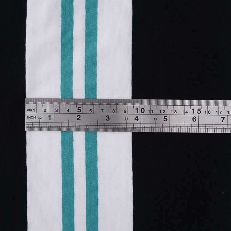 Skin-Friendly And Flexible Comfortable Fit Striped Knit Fabric For T-Shirt
