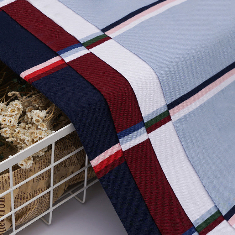 Comfortable and Breathable Striped Knit Fabric for T-Shirt Skin-Friendly and Durable
