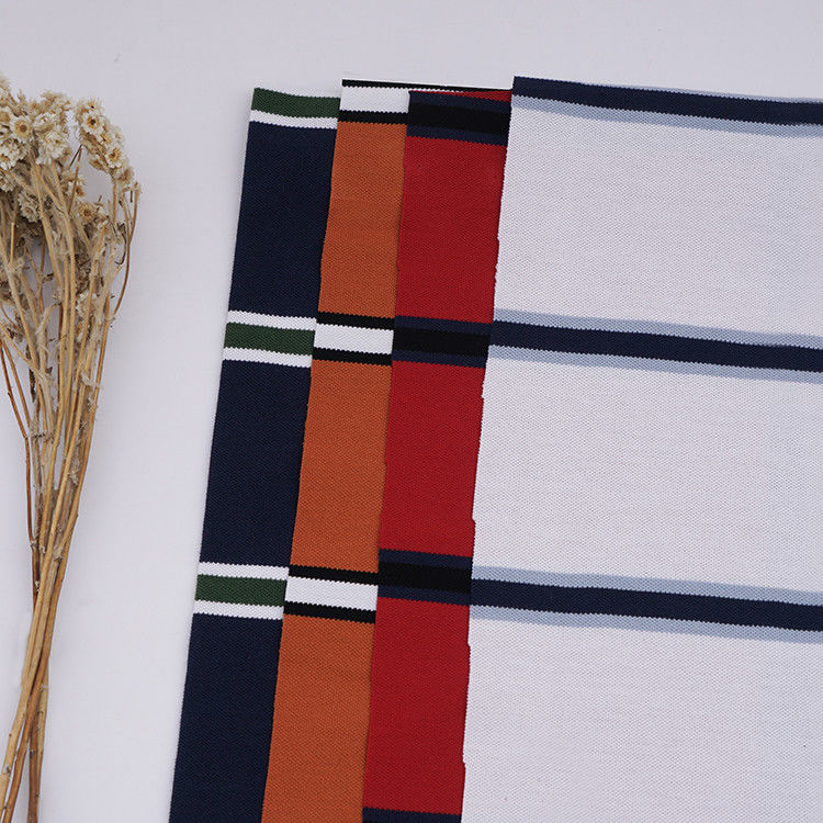 Breathable Moisture-Absorbent And Durable Striped Knit Fabric For Clothing With Unique Texture