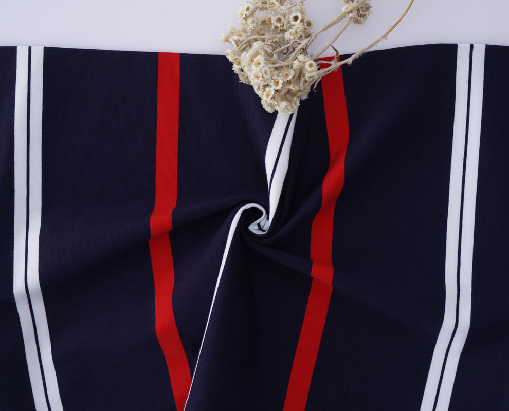 Durble And Skin-Friendly Natural And Environmentally Friendly Striped Knit Fabric For Polo Shirt