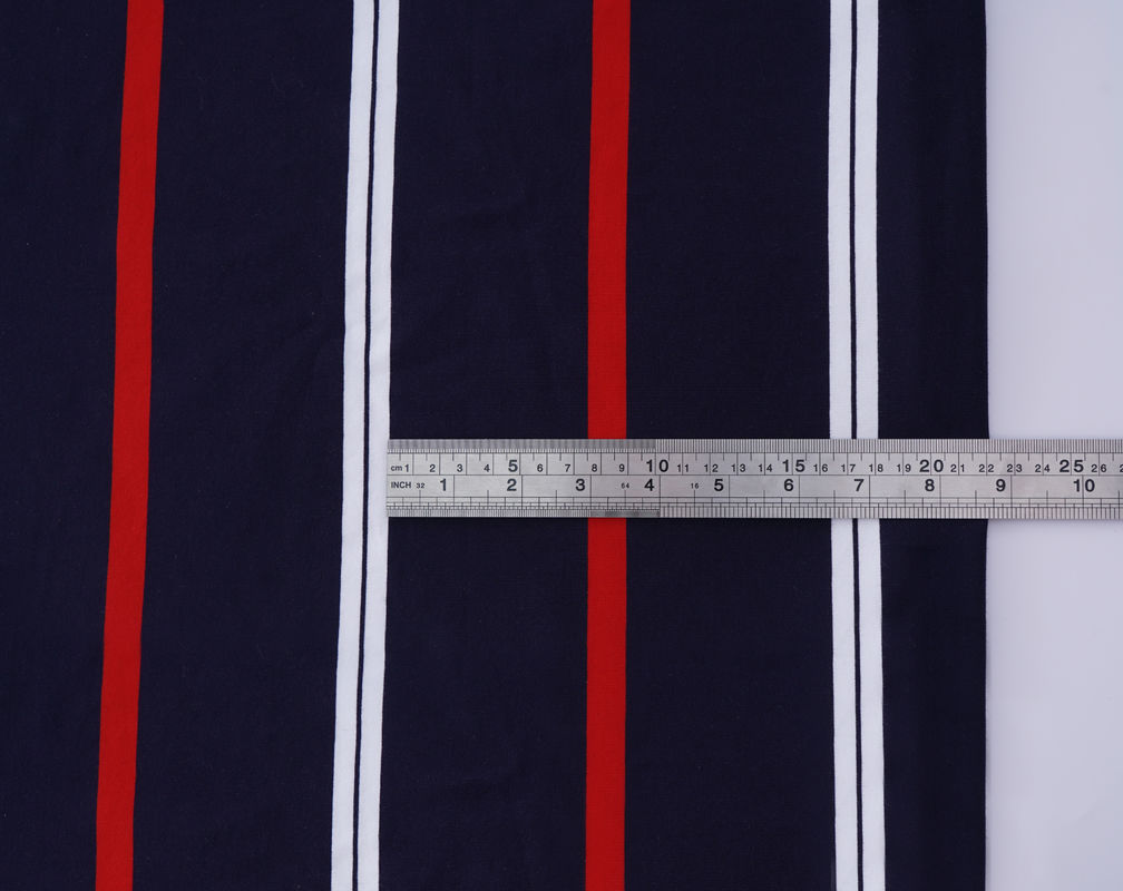 Durble And Skin-Friendly Natural And Environmentally Friendly Striped Knit Fabric For Polo Shirt