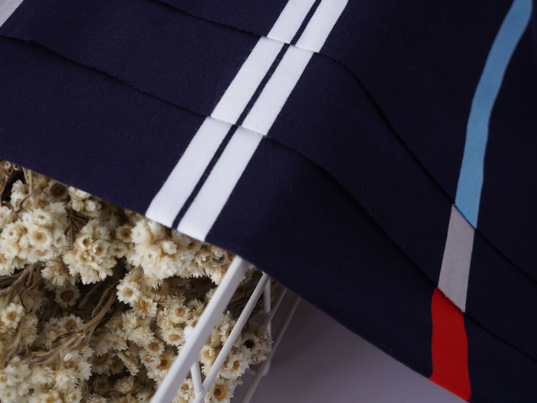 Durble And Skin-Friendly Natural And Environmentally Friendly Striped Knit Fabric For Polo Shirt
