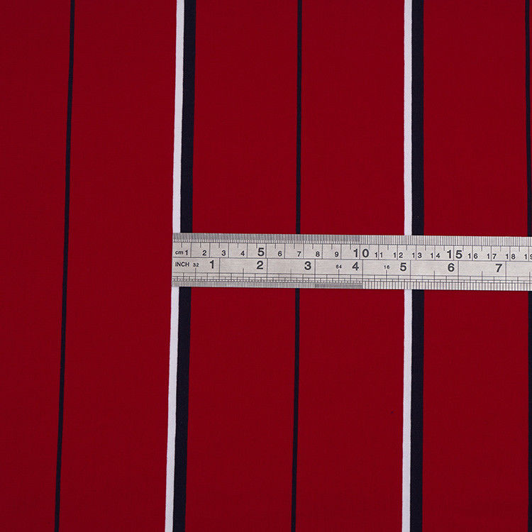 Easy To Care And  Natural And Smooth  Striped Knit Fabric For Polo Shirt