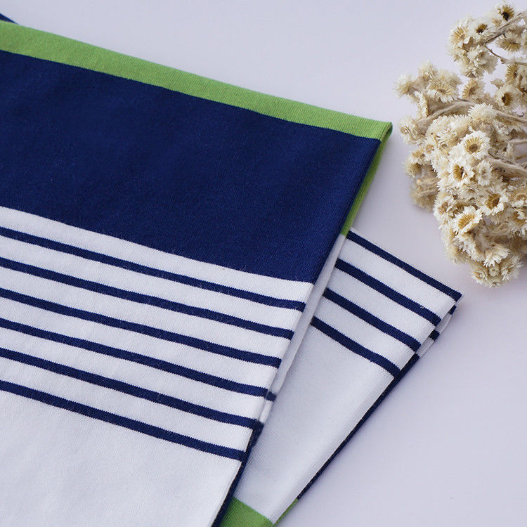 Soft And Comfortable Easy To Care Hygroscopic Striped Knit Fabric For Casual Wear